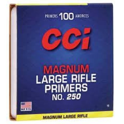 CCI Large Magnum Rifle Primers #250 - Box of 100
