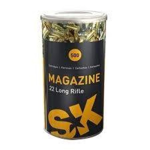 SK Magazine 22LR 40gr LRN Ammunition - 500RD Pop Top Can