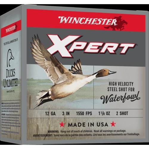 Winchester Xpert High Velocity Waterfowl Steel 12ga 3" #2 - 25rd Box Winchester Xpert High Velocity Waterfowl Steel 12ga 3" #2 - 25rd Box