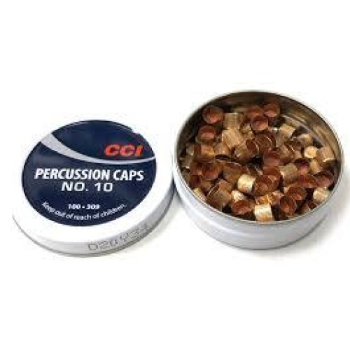 CCI #10 Percussion Caps - 100/Tin