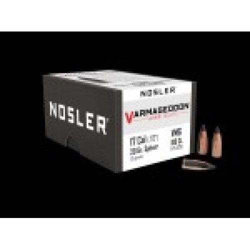 Nosler Varmageddon 17Cal 20gr FB Tipped Bullets - 100CT