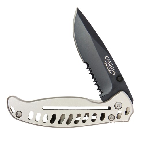 Camillus 6.75" EDC3 Folding Knife - Silver Handle
