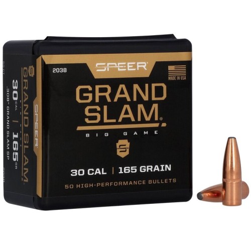 Speer Grand Slam .308 165gr SP Bullets - 50PK
