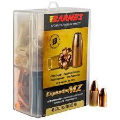 Barnes Expander Hollow Point .45Cal 195gr Muzzleloader Bullets - 24PK