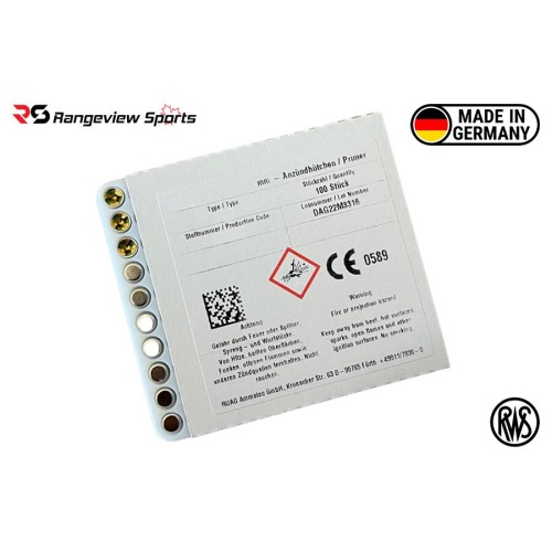 RWS Large Pistol Primers - 100PK