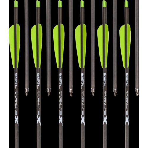 Bear Archery TrueX 20" Carbon Crossbow Bolts - 6PK Bear Archery TrueX 20" Carbon Crossbow Bolts - 6PK
