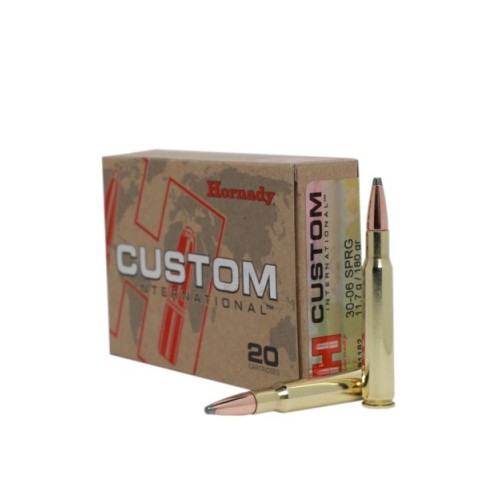Hornady Custom International 30-06Sprg 180gr SP Ammunition