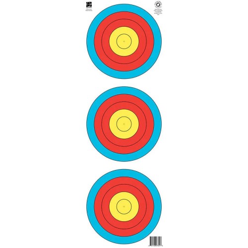 FITA 40CM 3-SPOT VERTICAL ARCHERY TARGET 