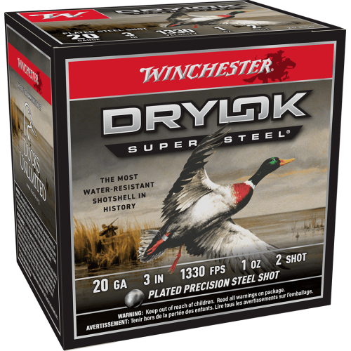 Winchester Drylok 20ga 3" #2 Ammunition