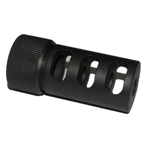SRC 1/2" x 28 .223 Black DownForce Self Timing Muzzle Brake
