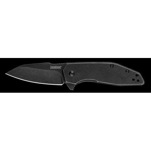 Kershaw Gravel 2.5" Serrated - Black Oxide BlackWash