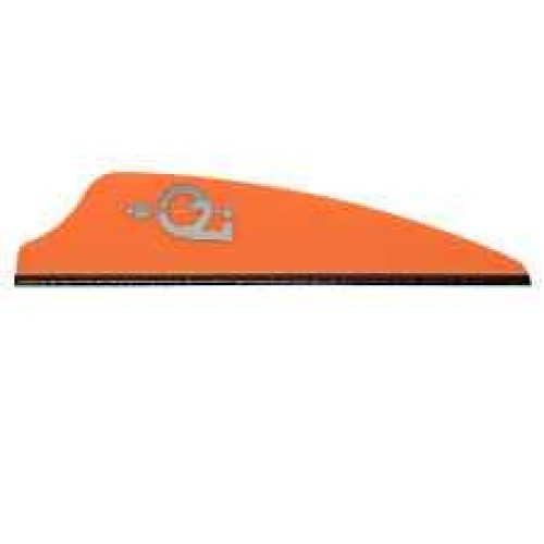 Q2i Fusion X-II 2.1" Target Archery Vanes - Neon Orange - 36PK