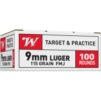 Winchester USA Target & Practice 9mm 115gr FMJ Ammunition Winchester USA Target & Practice 9mm 115gr FMJ Ammunition
