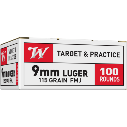 Winchester USA Target & Practice 9mm 115gr FMJ Ammunition