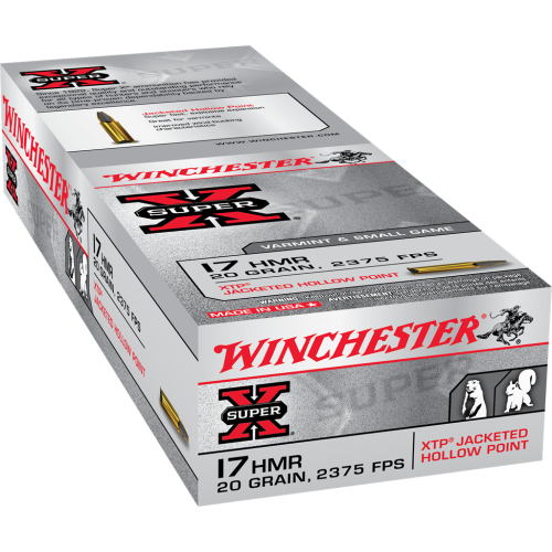 Winchester Super-X 17HMR 20gr JHP Ammunition Winchester Super-X 17HMR 20gr JHP Ammunition