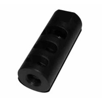 SRC 1/2" x 28 223 Straight Muzzle Brake - Black