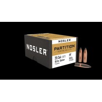 Nosler Partition 25Cal 115gr Spitzer Bullets - 50Ct