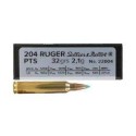 Sellier & Bellot 204Ruger 32gr Polymer Tipped Spitzer (PTS) Ammunition
