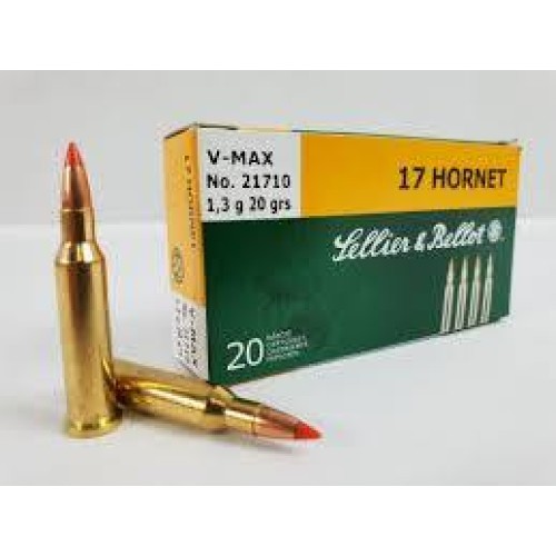Sellier & Bellot 17Hornet 20gr V-MAX Ammunition