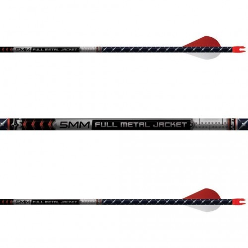 Easton Full Metal Jacket 5mm Arrows 250 Spine 6PK - Fletched w/Vanes Easton Full Metal Jacket 5mm Arrows 250 Spine 6PK - Fletched w/Vanes