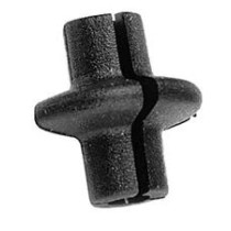 Pine Ridge Slotted Kisser Button - Black Pine Ridge Slotted Kisser Button - Black