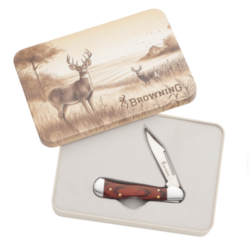 Browning 2026 Wood CopperLock in Whitetail Deer Tin