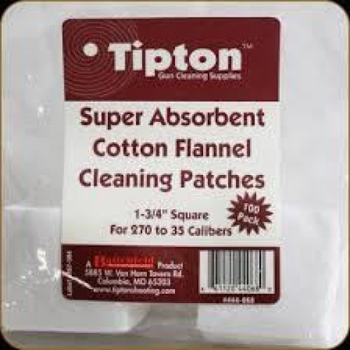 Tipton 1.75" Square Cleaning Patches - 100Pk Tipton 1.75" Square Cleaning Patches - 100Pk