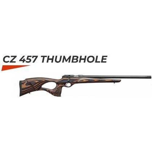 CZ 457 Thumbhole Laminate Stock Rifle - 17HMR - 20" Barrel