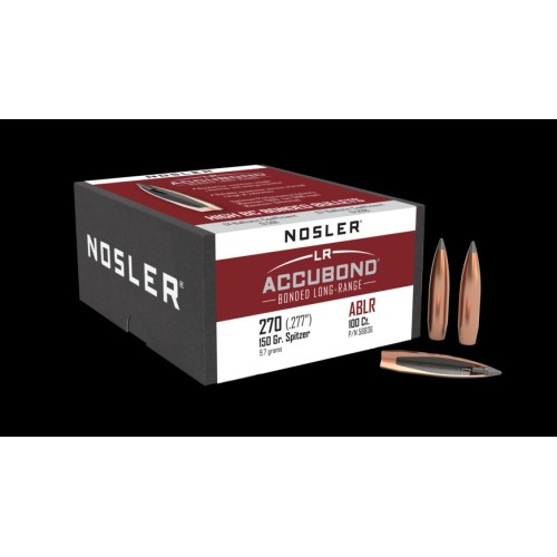 Nosler AccuBond Long Range (LR) 270Cal 150gr Bullets - 100Ct