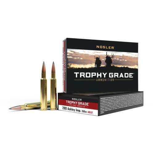 Nosler Trophy Grade Long-Range 280 Ackley Improved 150gr Ammunition
