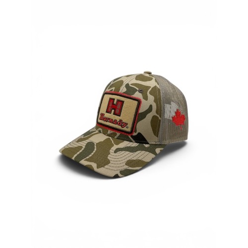 Outdoor Cap - Hornady / Camo - Mesh Back Cap w/Maple Leaf Outdoor Cap - Hornady / Camo - Mesh Back Cap w/Maple Leaf