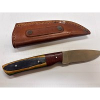 Custom Knife w/Leather Sheath