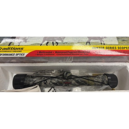 Traditions Bronze Hunter 4x32 MOBU Camo - Circle Reticle