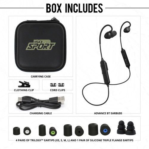 ISOtunes Sport Advance BT Earbuds w/Tactical Sound Control