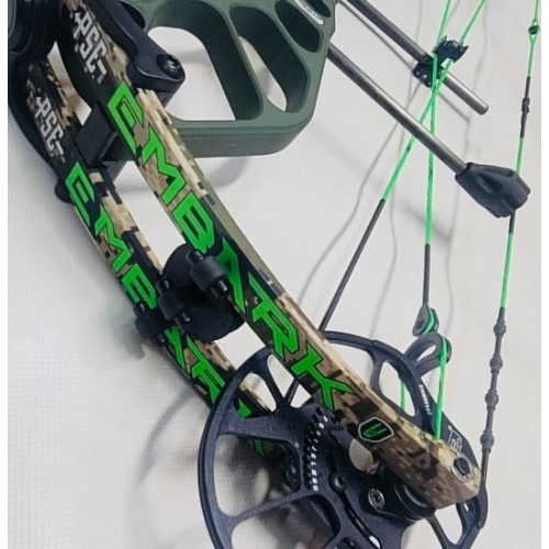 Used PSE Embark RH 60# Compound Bow - NOCK ON Green & Special Ops Camo