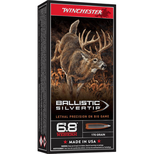 Winchester Ballistic Silvertip 6.8Wstrn 170gr Ammunition Winchester Ballistic Silvertip 6.8Wstrn 170gr Ammunition