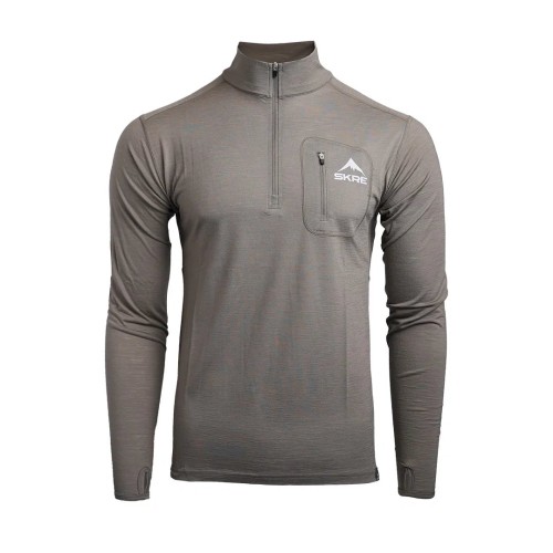 SKRE Kaibab 150 Merino Top 1/4 Zipper - 3XL - Ash Brown SKRE Kaibab 150 Merino Top 1/4 Zipper - 3XL - Ash Brown