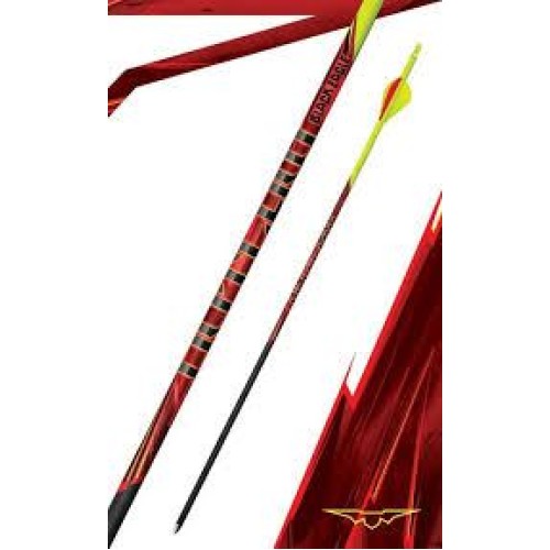 Black Eagle Outlaw Fletched Arrows Crested Yellow 350 - 1/2 Dozen
