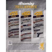 $25 to $75 Browning Fall Manufacturer REBATE