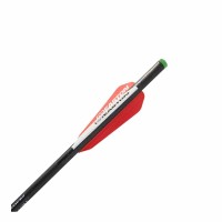 Easton Carbon 9mm Crossbow Bolt 20" Flat Back Nock 4" Vane - 6PK