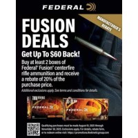 Federal Fusion Ammunition - REBATE - Until Nov 30th, 2026