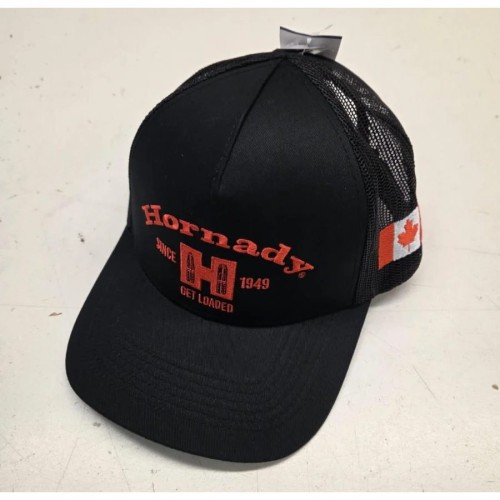 Hornady Mesh Cap w/Maple Leaf - Black