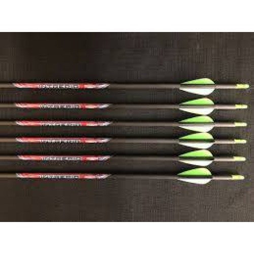 Black Eagle Intrepid 600 Spine Fletched Arrows - 6PK