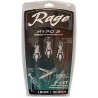 Rage Hypo 2 Slipcam Rear Deploying 2-Blade 100gr Broadheads