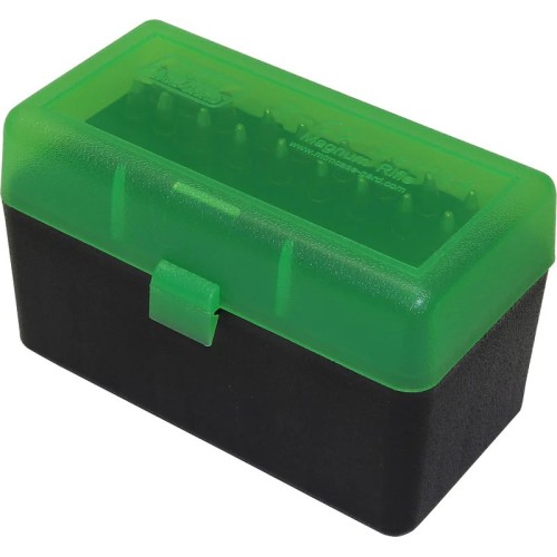 MTM Rifle Ammo Box - 50Rd - Green/Black MTM Rifle Ammo Box - 50Rd - Green/Black