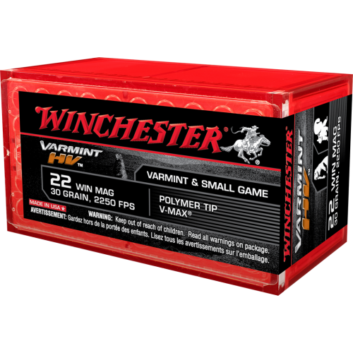 Winchester Varmint HV 22WinMag 30gr Ammunition
