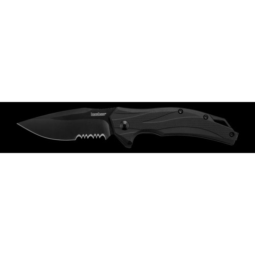 Kershaw Lateral Serrated 3" Folding Knife - Black