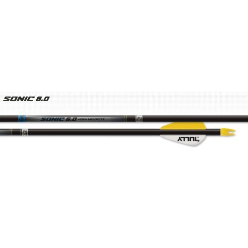 Easton Sonic 6.0 6mm Arrows 600 Spine w/Vanes - 12PK