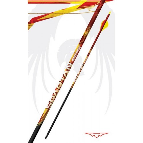 Black Eagle Spartan 100% Carbon Fletched Arrows .001" 350 - 6PK