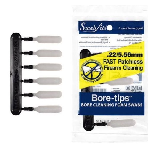 Swab-its Bore-tips Foam Cleaning Swabs - .22Cal - 6Pk Swab-its Bore-tips Foam Cleaning Swabs - .22Cal - 6Pk